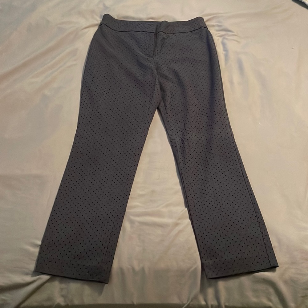 Ann Taylor Factory navy cropped work trousers